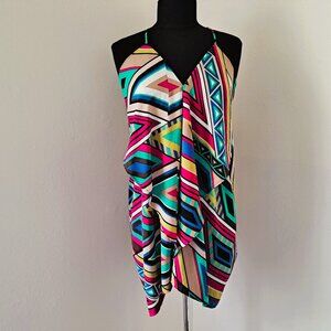 Unbranded Women Handkerchief Coastal Dress Tribal Multicolor Only Measurements